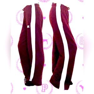 VS PINK Boyfriend pants burgundy/white size M